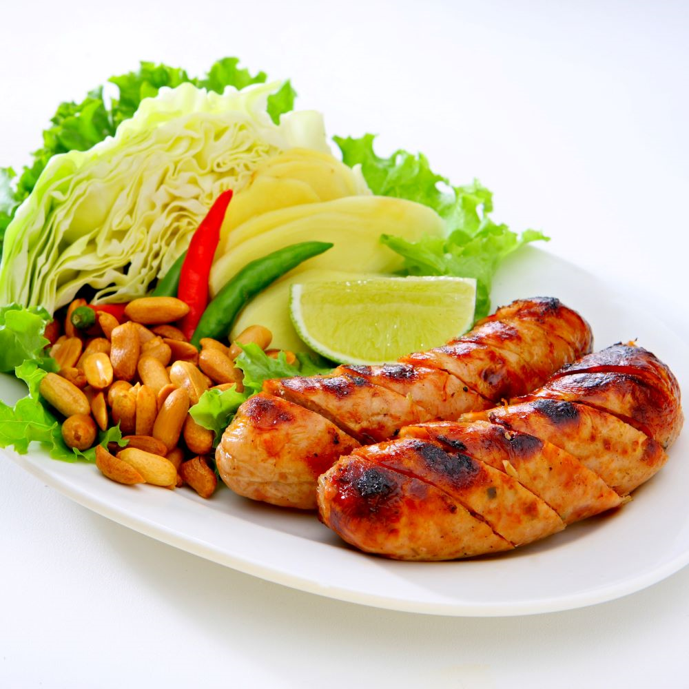 Order Grilled Thai Sausage  food online from Zabb Thai Spice Kitchen store, Las Vegas on bringmethat.com