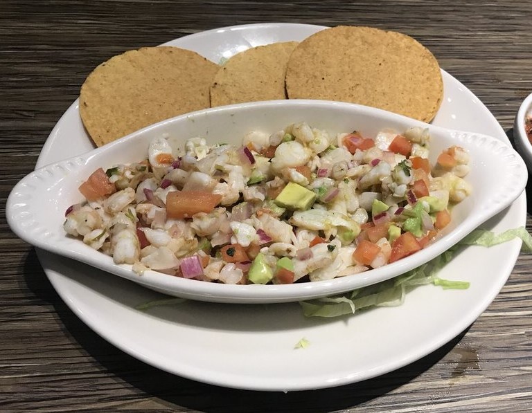 Order Ceviche food online from Que Pasa Mexican Cafe store, Visalia on bringmethat.com