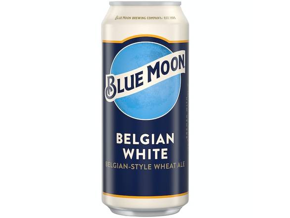 Order Blue Moon Belgian White Wheat Craft Beer - 4x 16oz Cans food online from Kirby Food & Liquor store, Champaign on bringmethat.com
