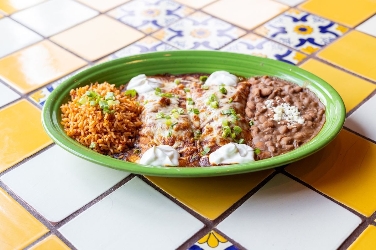 Order Enchiladas Muchachas food online from Margarita's Mexican Restaurant store, Exeter on bringmethat.com