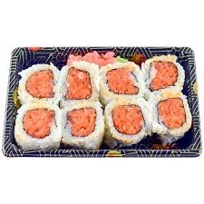 Order Spicy Salmon Roll food online from Genki Ya Organic Sushi store, Boston on bringmethat.com
