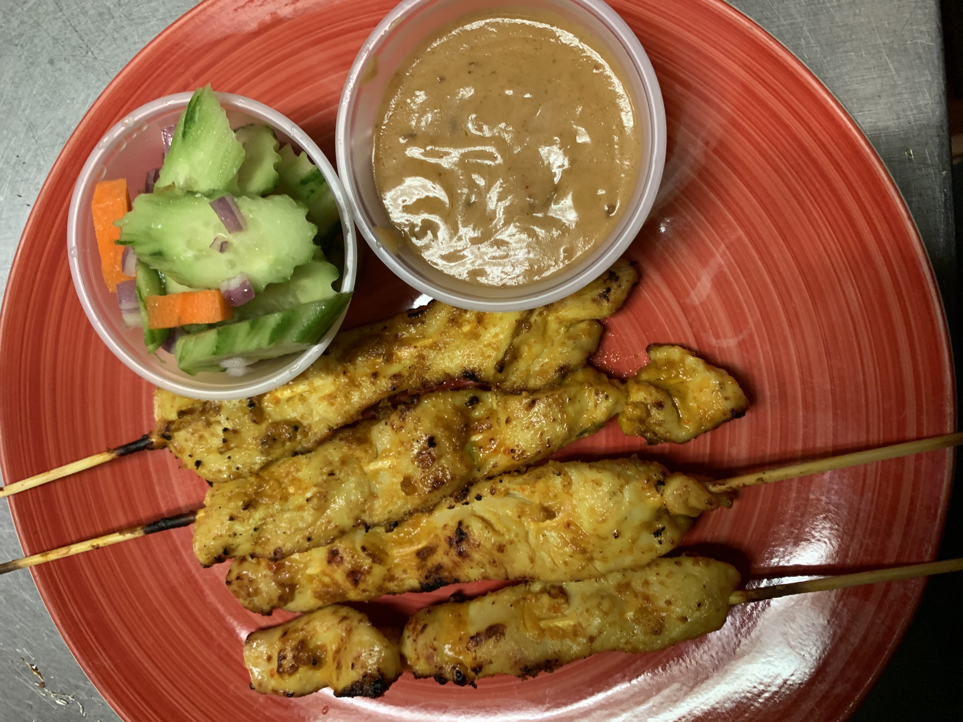 Order Satay chicken food online from Thai Power Restaurant store, Daly City on bringmethat.com