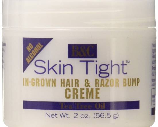 Order B&C Skin Tight ingrown Hairs and Razor Bump Creme food online from Temple Beauty Supply store, South Gate on bringmethat.com