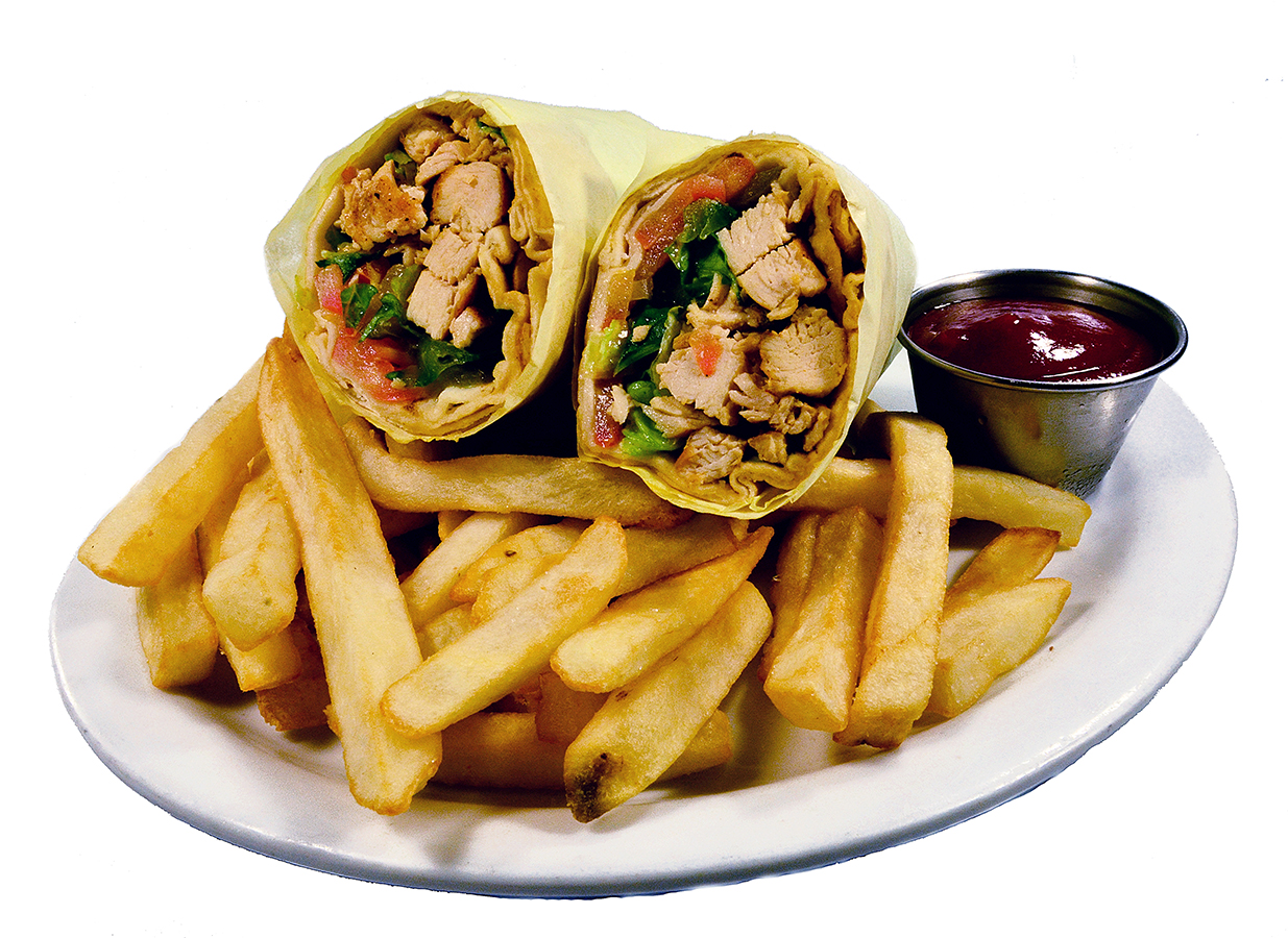 Order Chicken Shawarma Wrap food online from Red Moon Lounge store, Valley Village on bringmethat.com