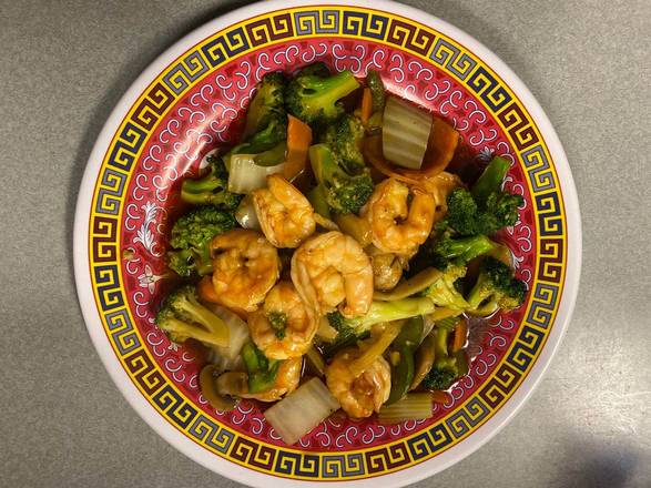 Order 121. Shrimp with Vegetables food online from Johnny Chan store, Cincinnati on bringmethat.com