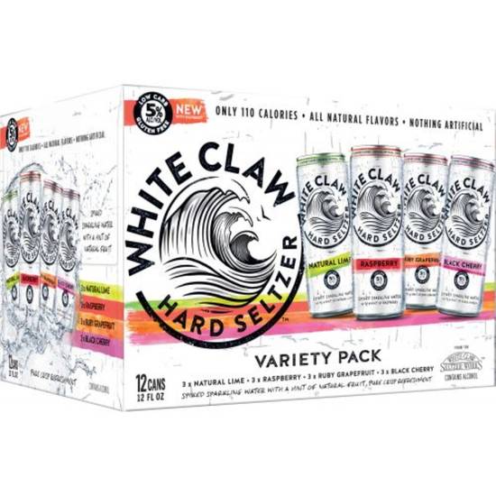 Order White Claw Hard Seltzer - 12 Pack food online from Rowland Heights Liquor store, Rowland Heights on bringmethat.com