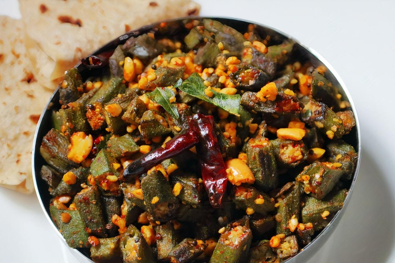 Order Bhindi Fry (Okra) food online from Madras Cafe store, San Diego on bringmethat.com