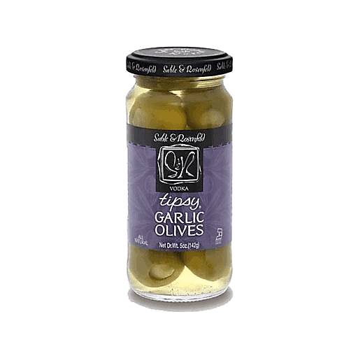 Order Sable & Rosenfeld Vodka Tipsy Garlic Olives 5oz food online from Everyday Needs by Gopuff store, Escondido on bringmethat.com
