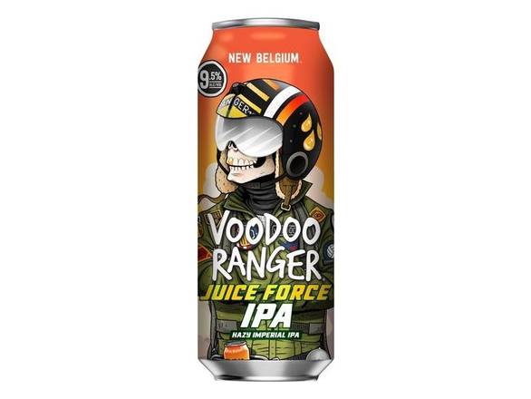 Order Voodoo Ranger Juice Force Hazy Imperial IPA - 19.2oz Can food online from Shell Beach Liquor & Deli store, Pismo Beach on bringmethat.com