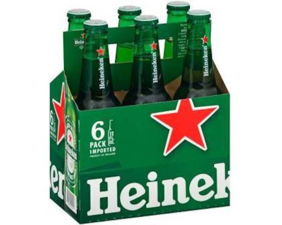 Order Heineken, 6pk-12oz bottle beer (5.0% ABV) food online from Audet's Wine & Spirits, store, Lynn on bringmethat.com