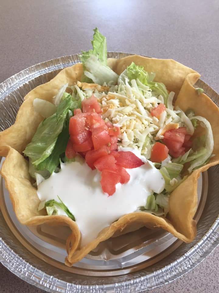 Order Taco Salad food online from La Palma Mexican Grill store, Johnstown on bringmethat.com