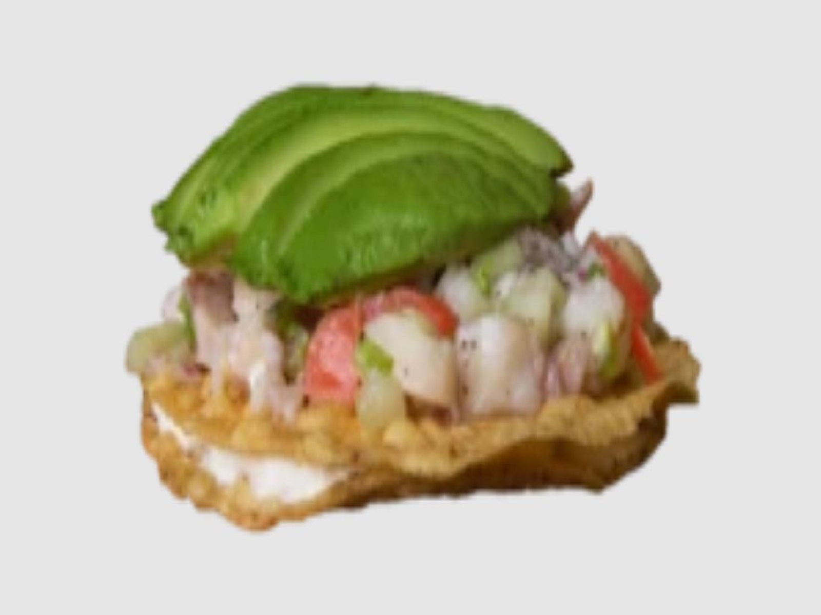 Order Tostada Ceviche food online from El Burrito Loco store, Channahon on bringmethat.com