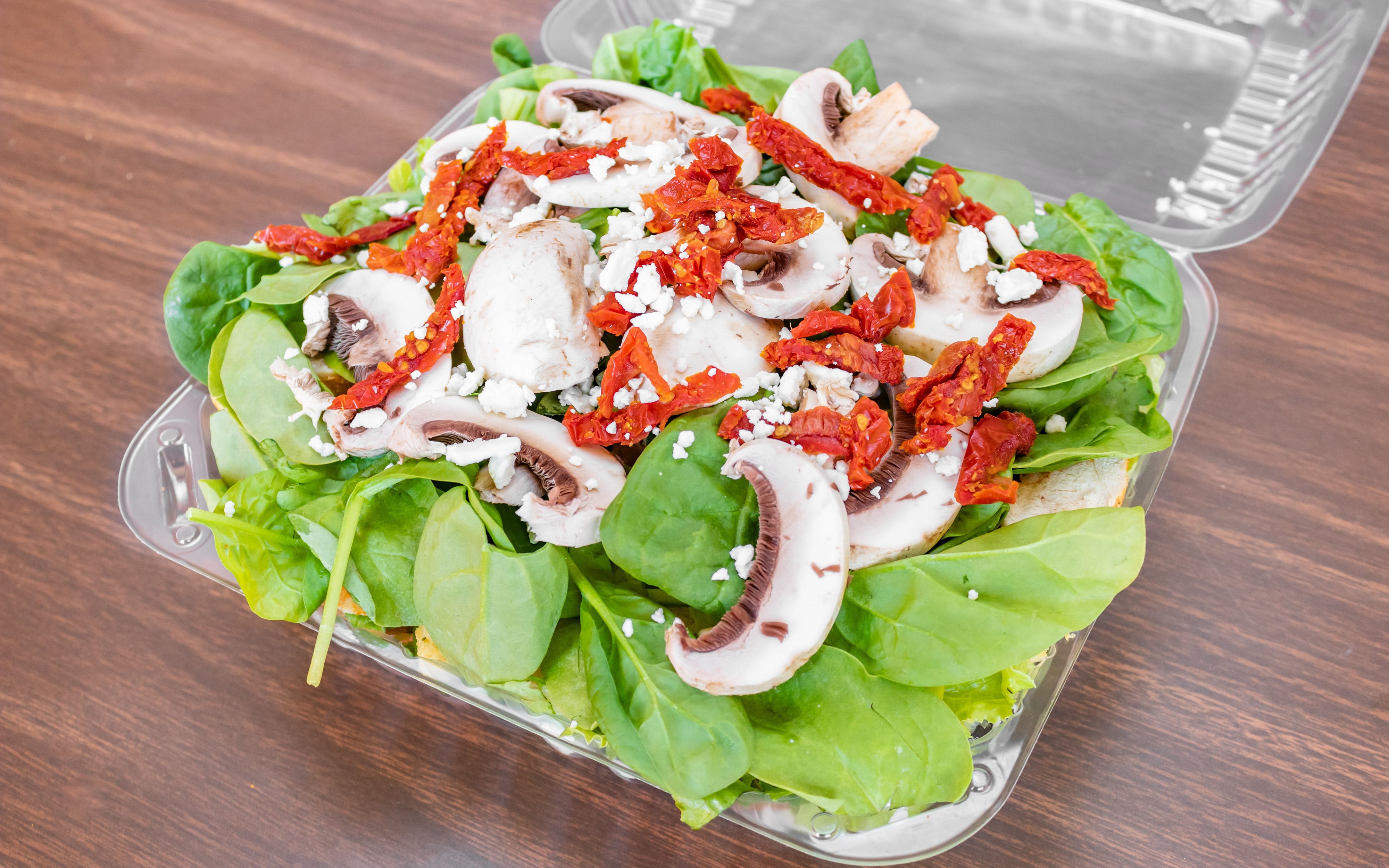 Order Spinach Salad food online from Purple pepper pizza store, Oakland on bringmethat.com