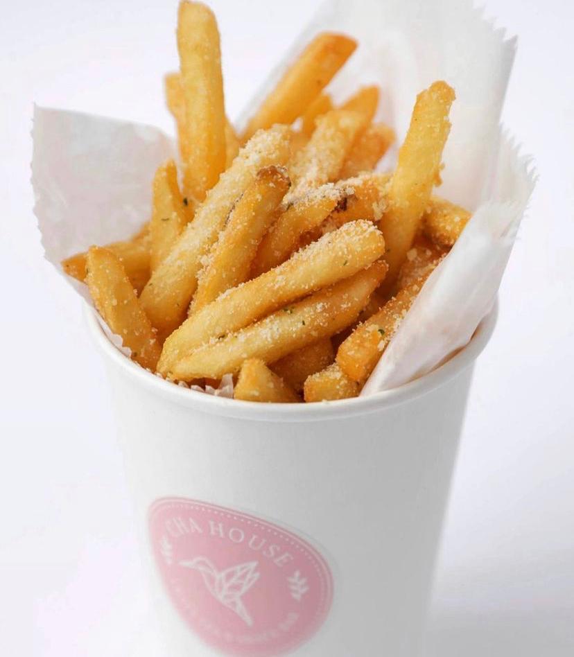 Order Garlic Parmesan Fries food online from Cha House Raleigh store, Raleigh on bringmethat.com