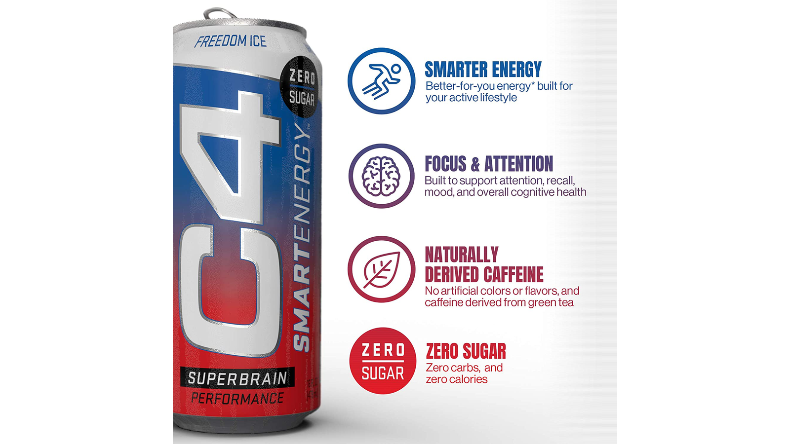 Order Cellucor C4 Smart Sugar Free Energy Drink food online from Lula Convenience Store store, Evesham on bringmethat.com