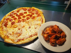 Order XL 18" 1-Topping Pizza & 10 Wings food online from Ny Pizza Pasta store, Bedford on bringmethat.com