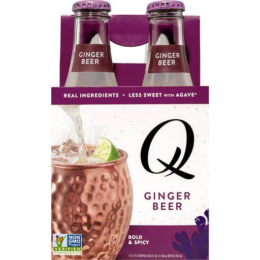 Order Q Mixers Ginger Beer (4PK 6.7 OZ) 117132 food online from BevMo! store, Greenbrae on bringmethat.com