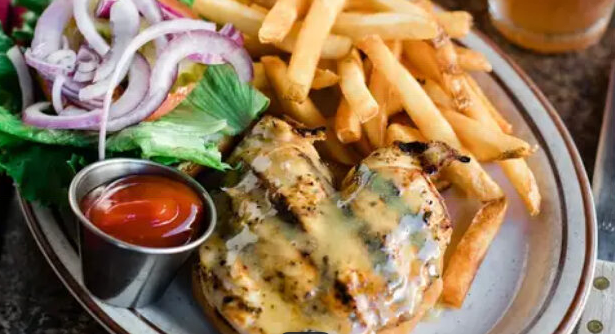 Order Honey-Mustard Chicken Sandwich food online from Winchesters Grill and Saloon store, Ventura on bringmethat.com