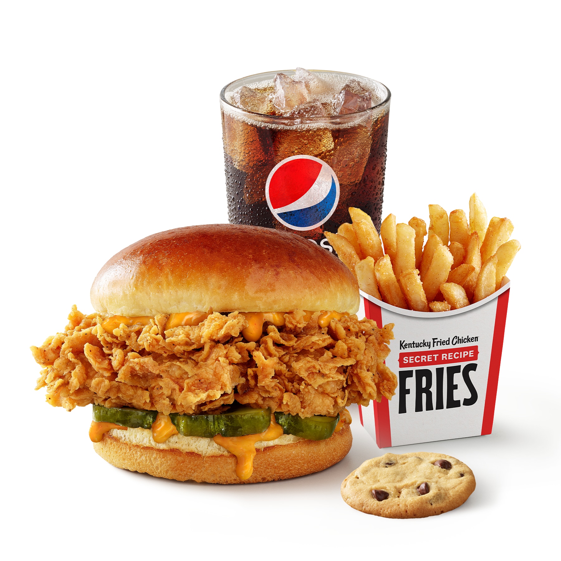 Order Spicy Chicken Sandwich Combo food online from Kfc store, Las Cruces on bringmethat.com
