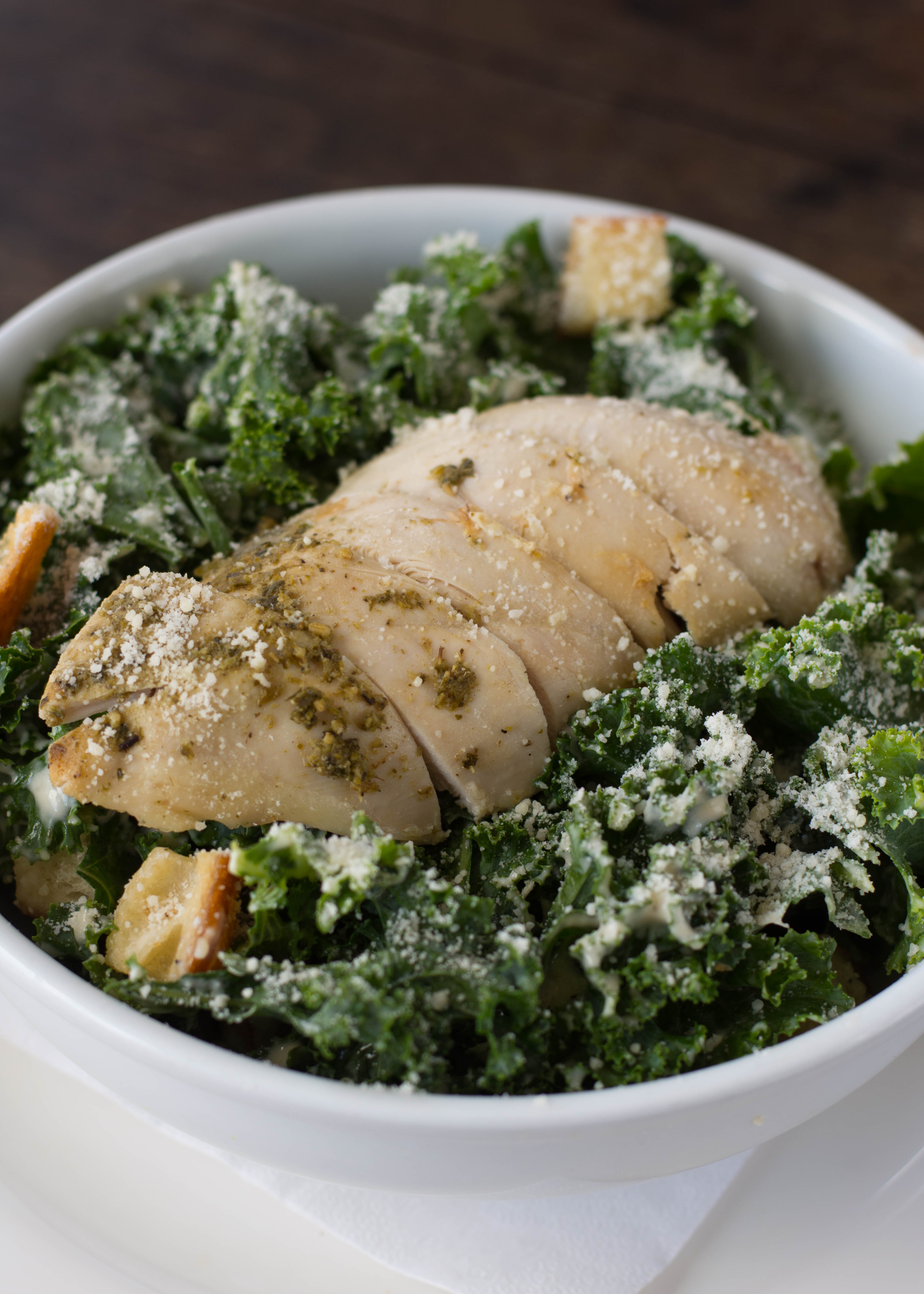 Order Kale Caesar Salad food online from Roast n Co store, Forest Hills on bringmethat.com