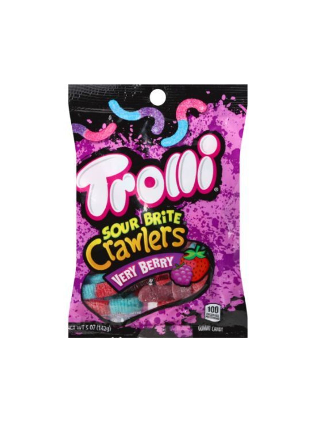 Order Trolli Sour Brite Crawlers Very Berry (5 oz) food online from Stock-Up Mart store, Houston on bringmethat.com