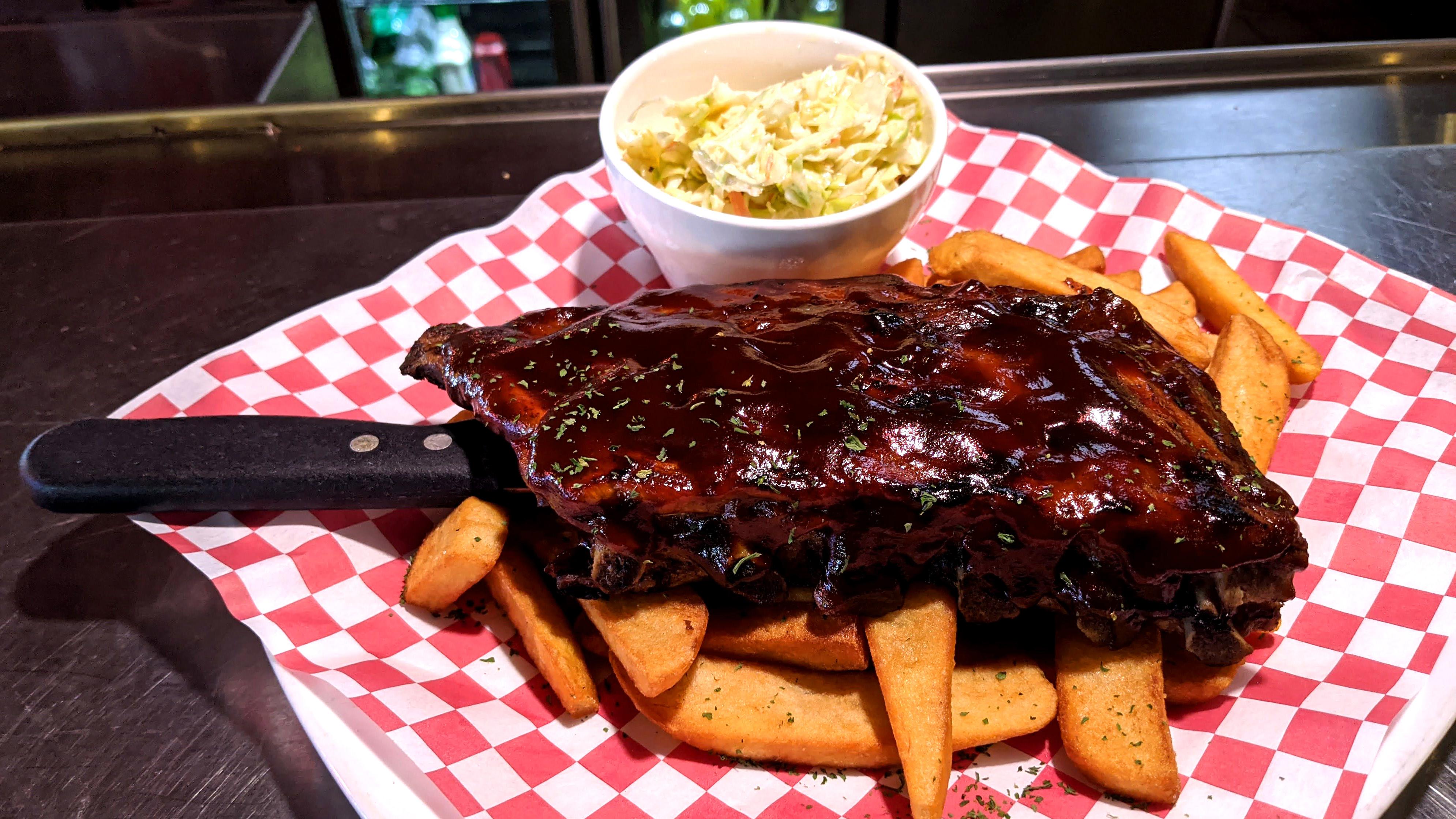 Order Baby Back Ribs - Half food online from Hillcrest Restaurant And Taphouse store, Antioch on bringmethat.com