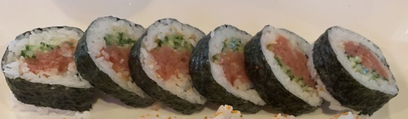 Order Spicy Scallop Roll food online from Suishin Sushi store, Folsom on bringmethat.com