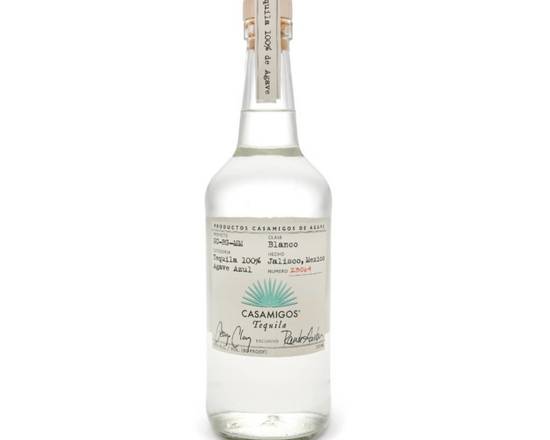 Order Casamigos Blanco, 750mL bottle (40% ABV) food online from Moby Liquor store, Los Angeles on bringmethat.com