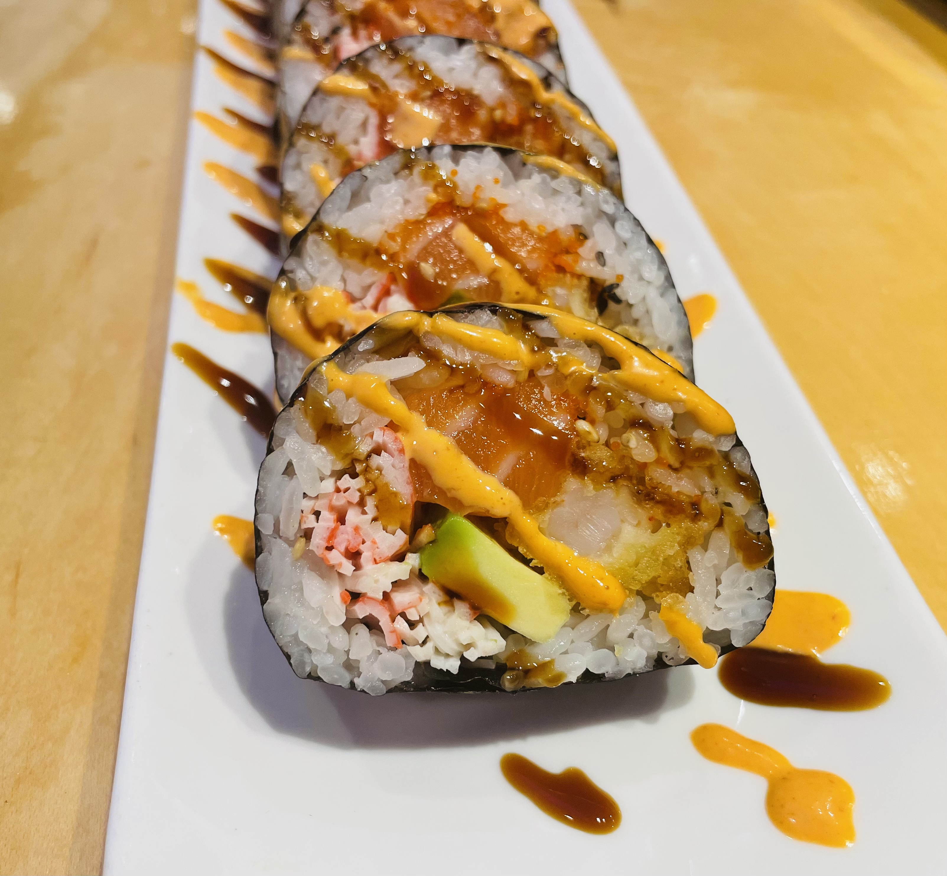 Order Magic Roll (8 pcs) food online from Rainbow Sushi store, Germantown on bringmethat.com