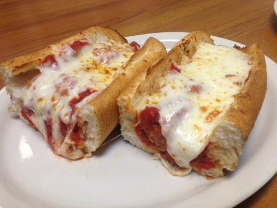 Order Meatball Parmigiana Sub food online from New York J and P Pizza store, Mount Airy on bringmethat.com