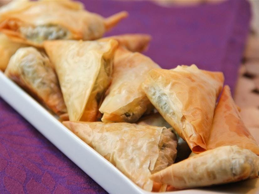 Order Spinach & Feta Triangles - Appetizer food online from Sicilian Pizza store, Alexandria on bringmethat.com