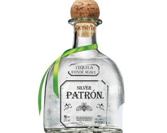 Order Patron Silver, 375mL tequila (40.0% ABV) food online from VALU DISCOUNT LIQUOR #1 store, Houston on bringmethat.com