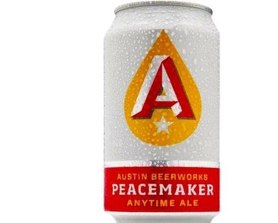 Order Austin Beerworks Peacemaker, 6pk-12oz can beer food online from Cold Spring Liquor store, Liberty Hill on bringmethat.com