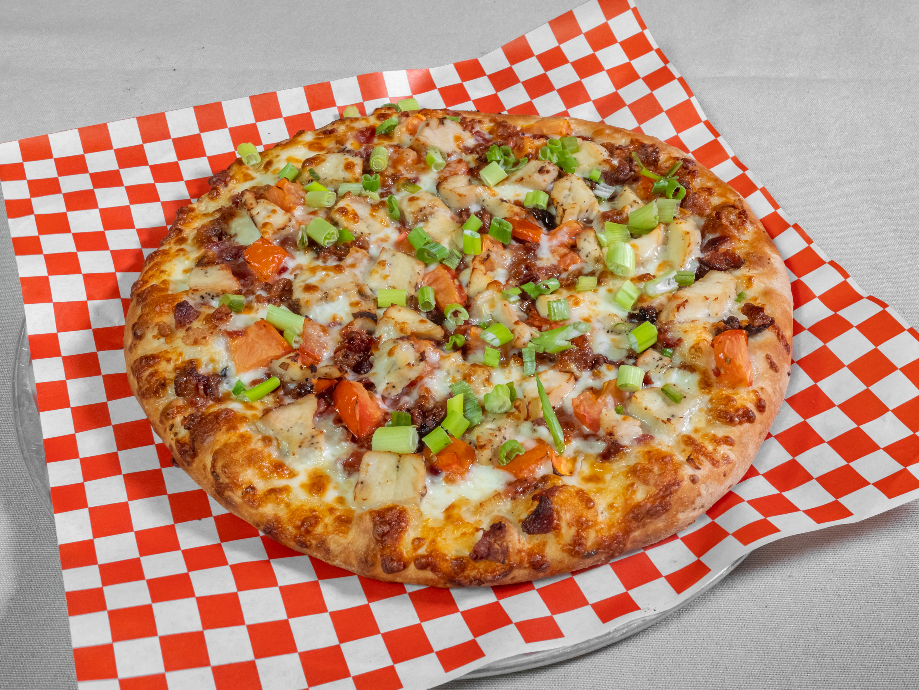 Order Chicken Bacon Lovers Pizza food online from Epic Pizza store, Modesto on bringmethat.com