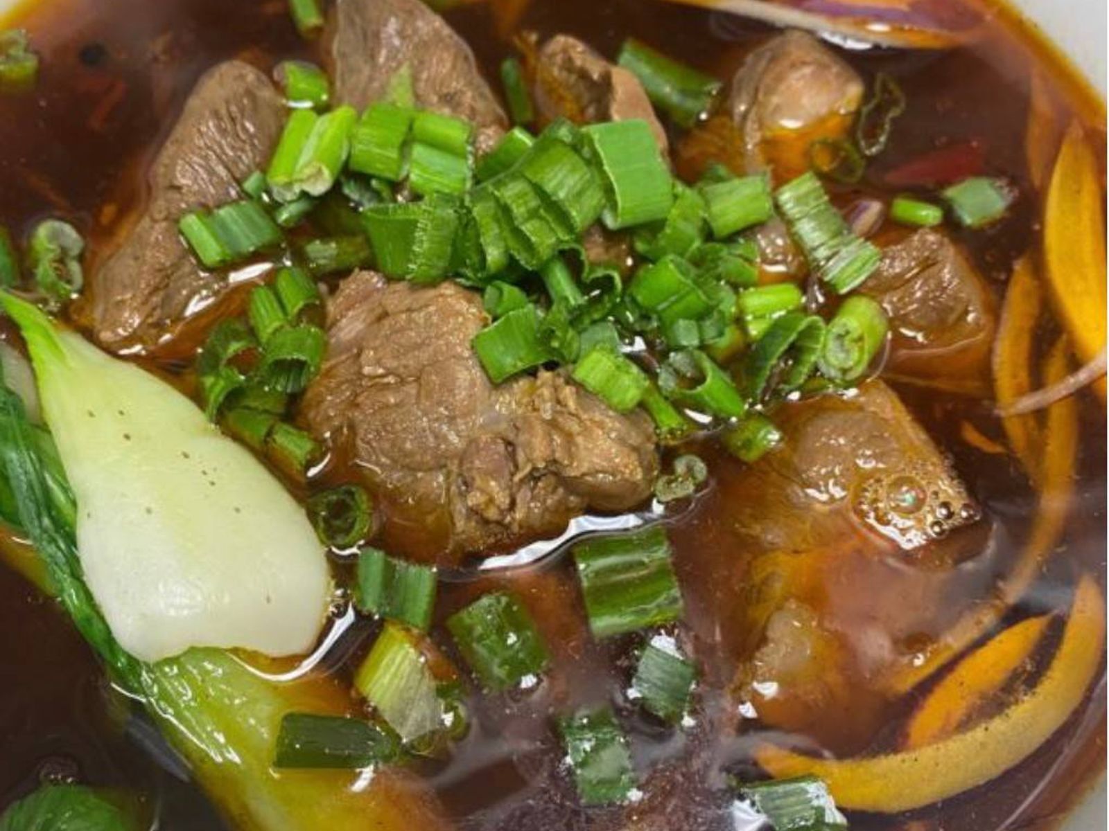 Order Clear Noodle Beef Soup food online from Rice Bowl Cafe store, Austin on bringmethat.com