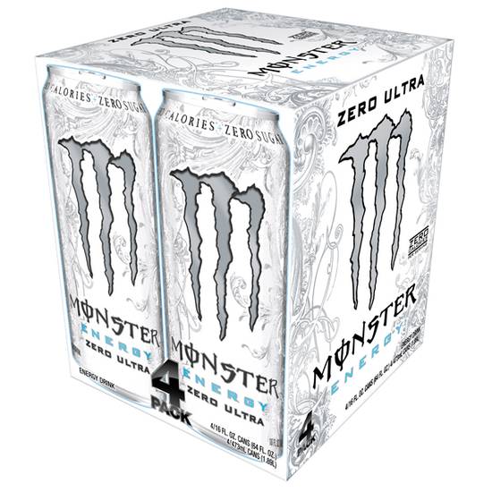Order Monster Zero Ultra 4 Pack 16oz food online from Casey's General Store store, Omaha on bringmethat.com