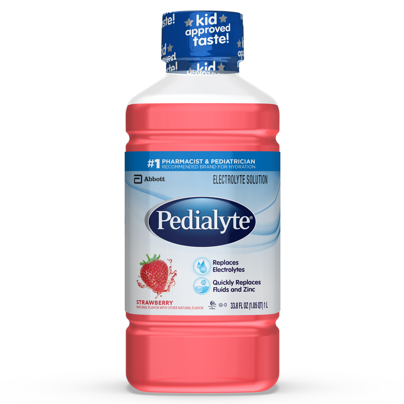 Order Pedialyte Electrolyte Ready-to-Drink Solution, Strawberry - 33.8 fl oz food online from Rite Aid store, READING on bringmethat.com