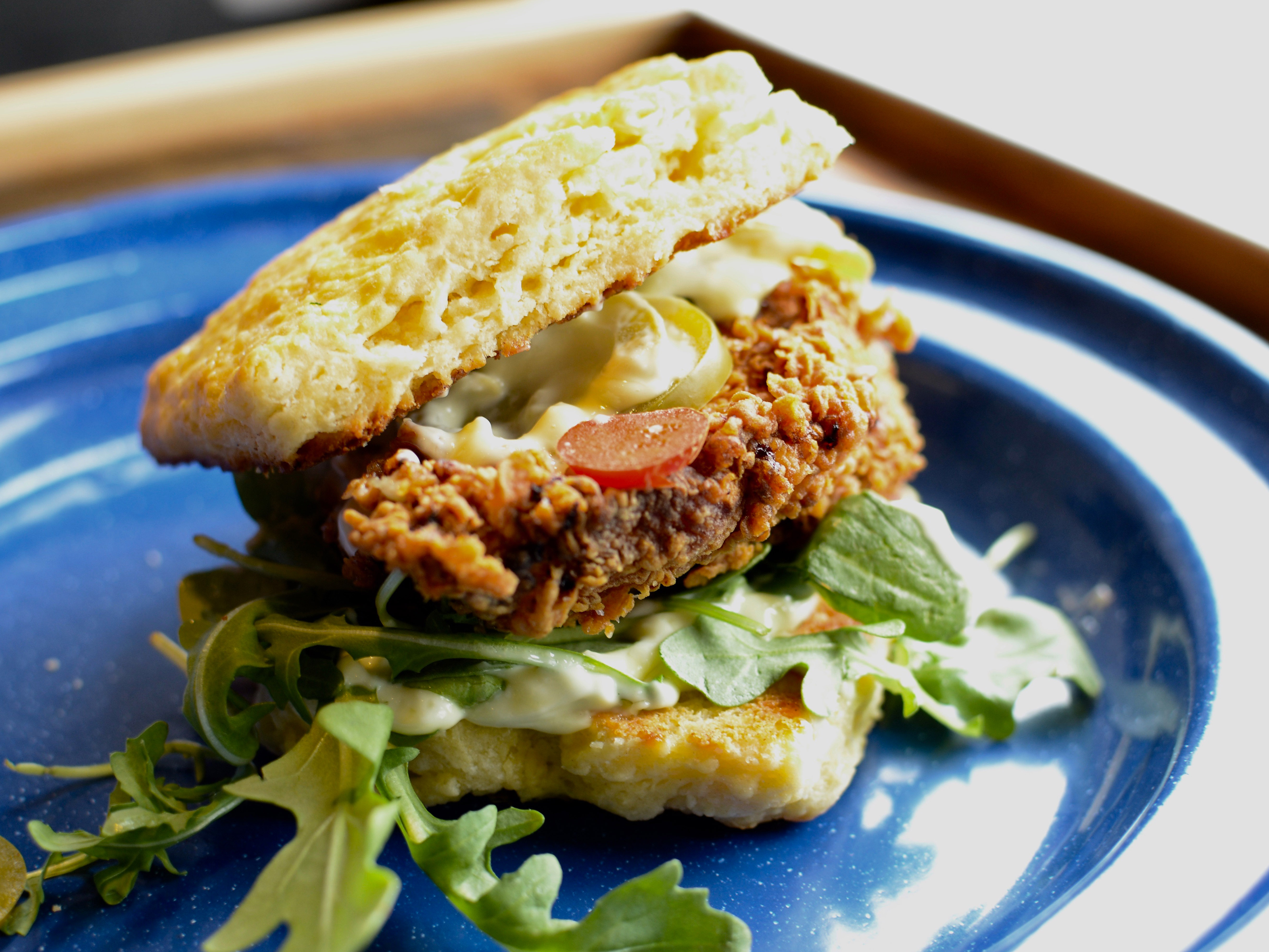 Order Fried Chicken Biscuit  food online from The Biscuit Man store, Chicago on bringmethat.com
