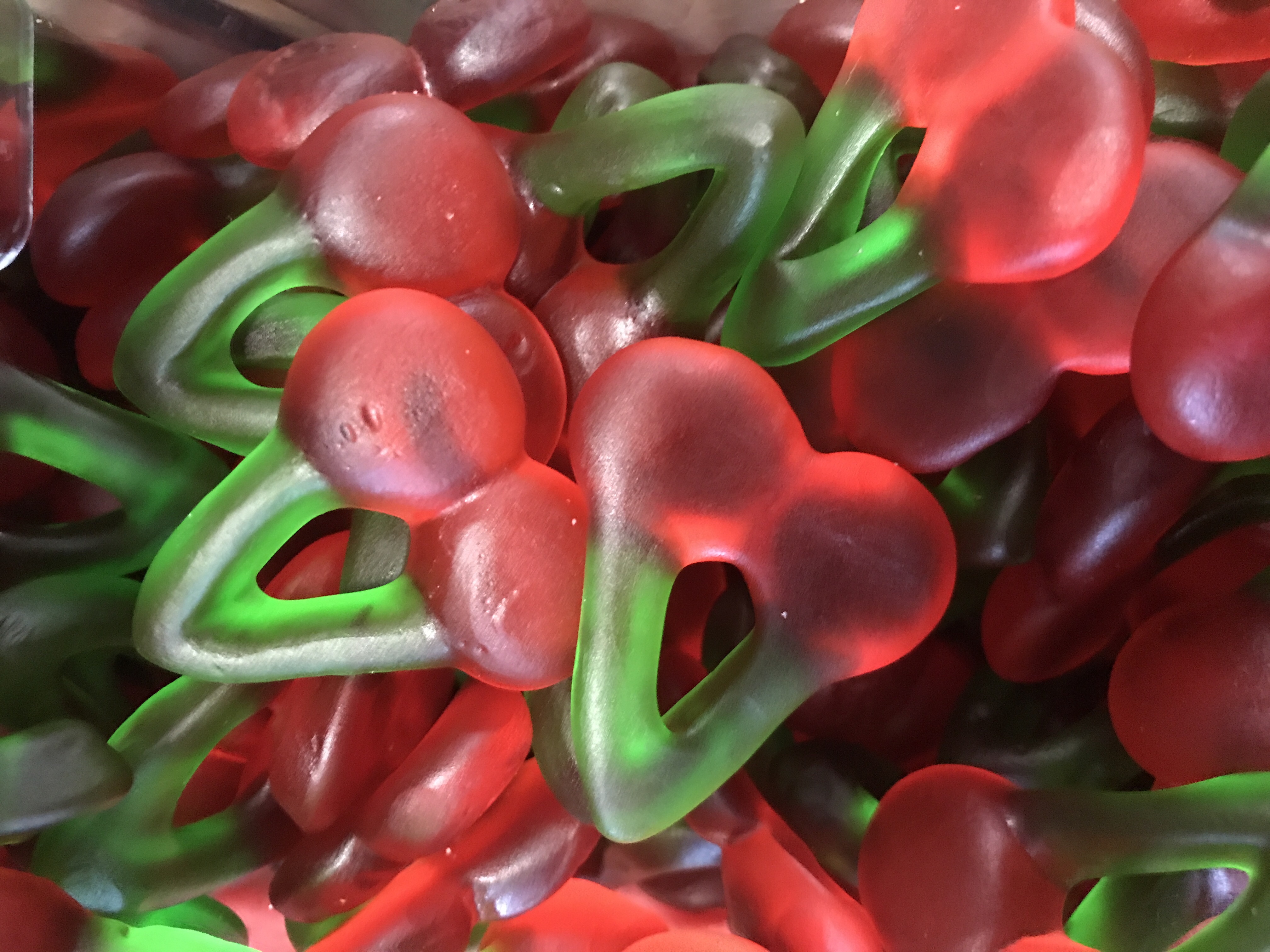 Order Gummi Twin Cherries Candy food online from Buckeye Candy Company store, Columbus on bringmethat.com