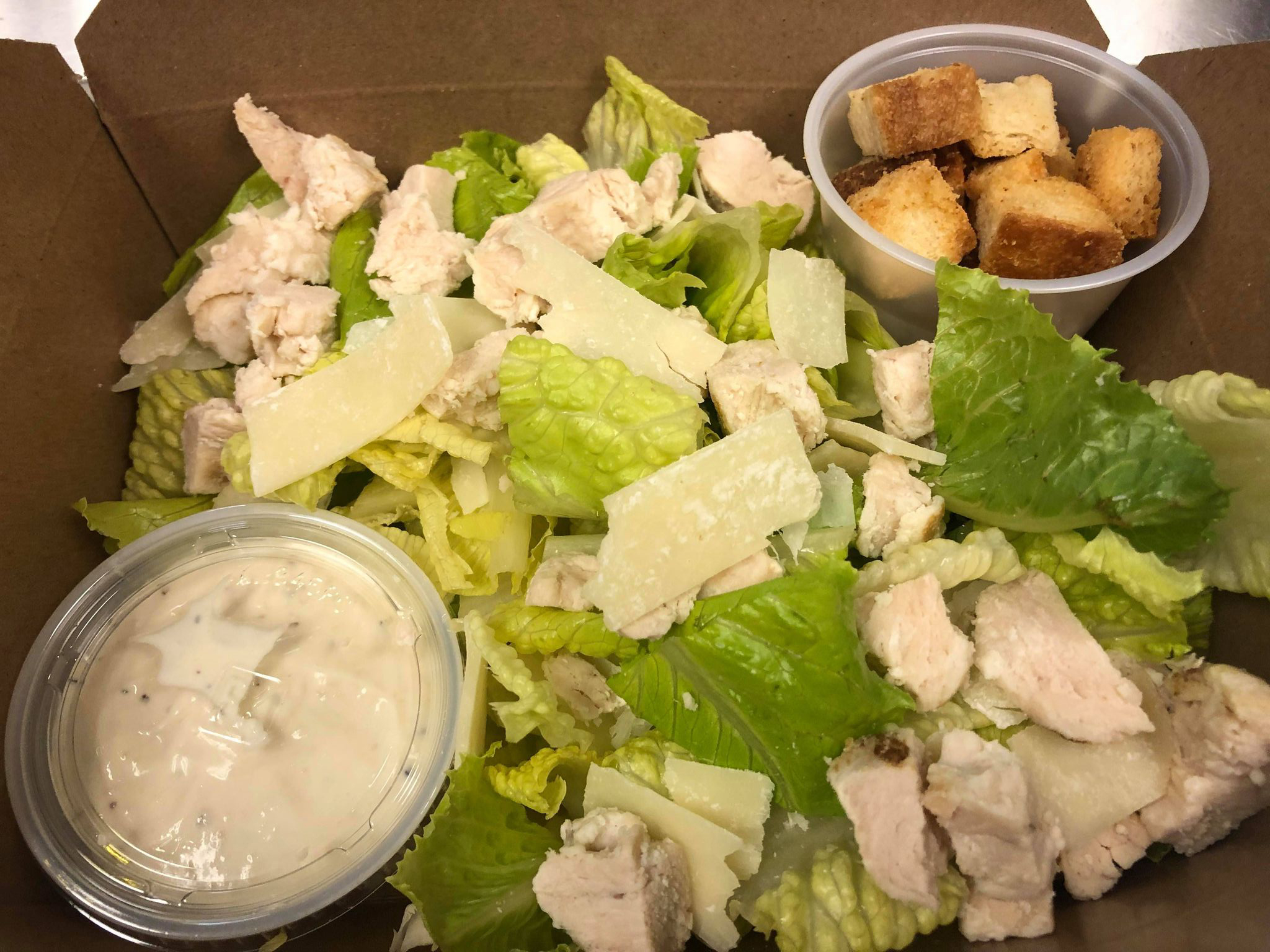 Order Chicken Caesar Salad food online from La Matcha Cafe store, Burlingame on bringmethat.com