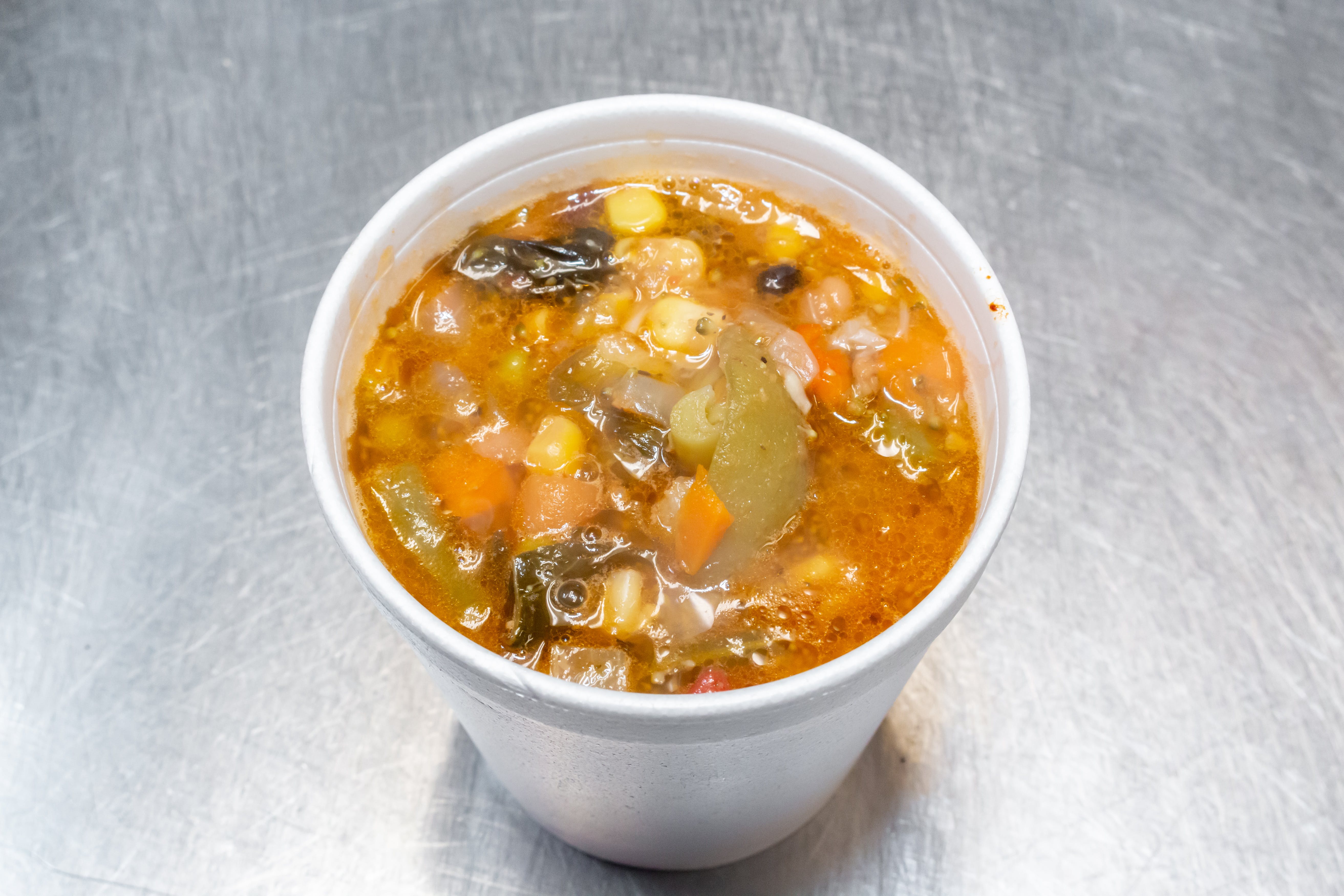 Order Minestrone Soup - Soup food online from Nick & Bruno Pizzeria store, Franklin Park on bringmethat.com