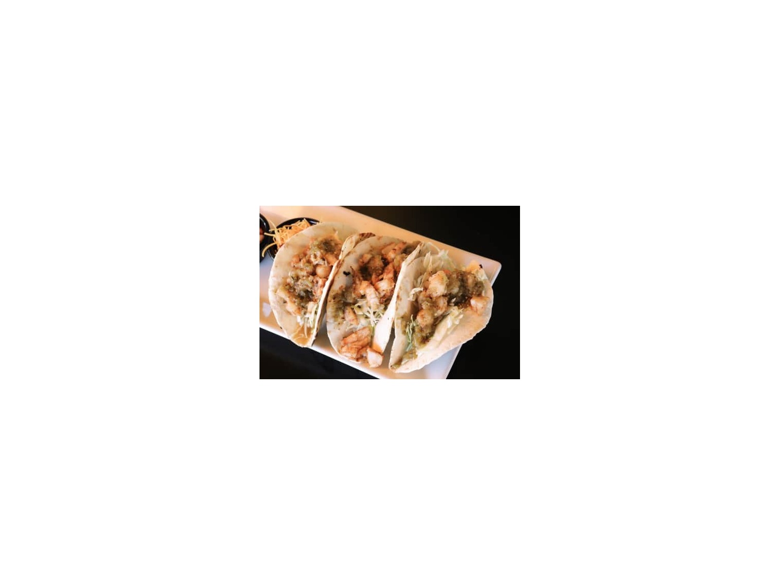 Order Cajun Shrimp Tacos food online from Sidelines Sports Bar And Grill store, Buffalo on bringmethat.com