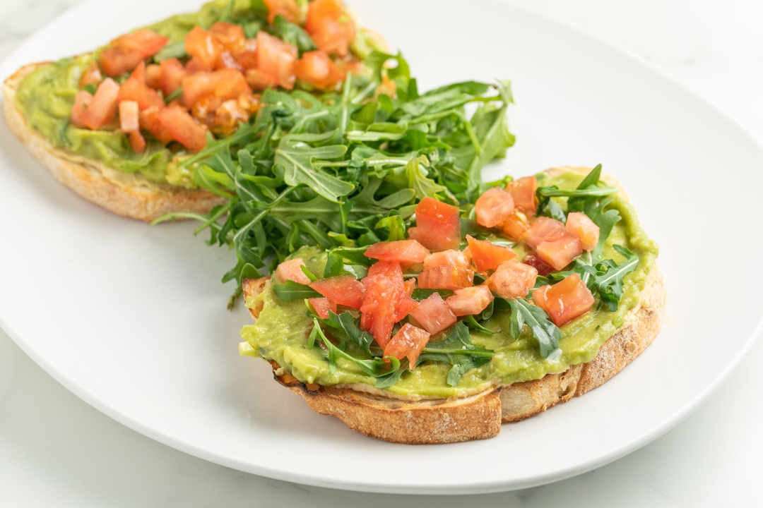 Order Avocado Toast (2) food online from The Nosh of Beverly Hills store, Beverly Hills on bringmethat.com