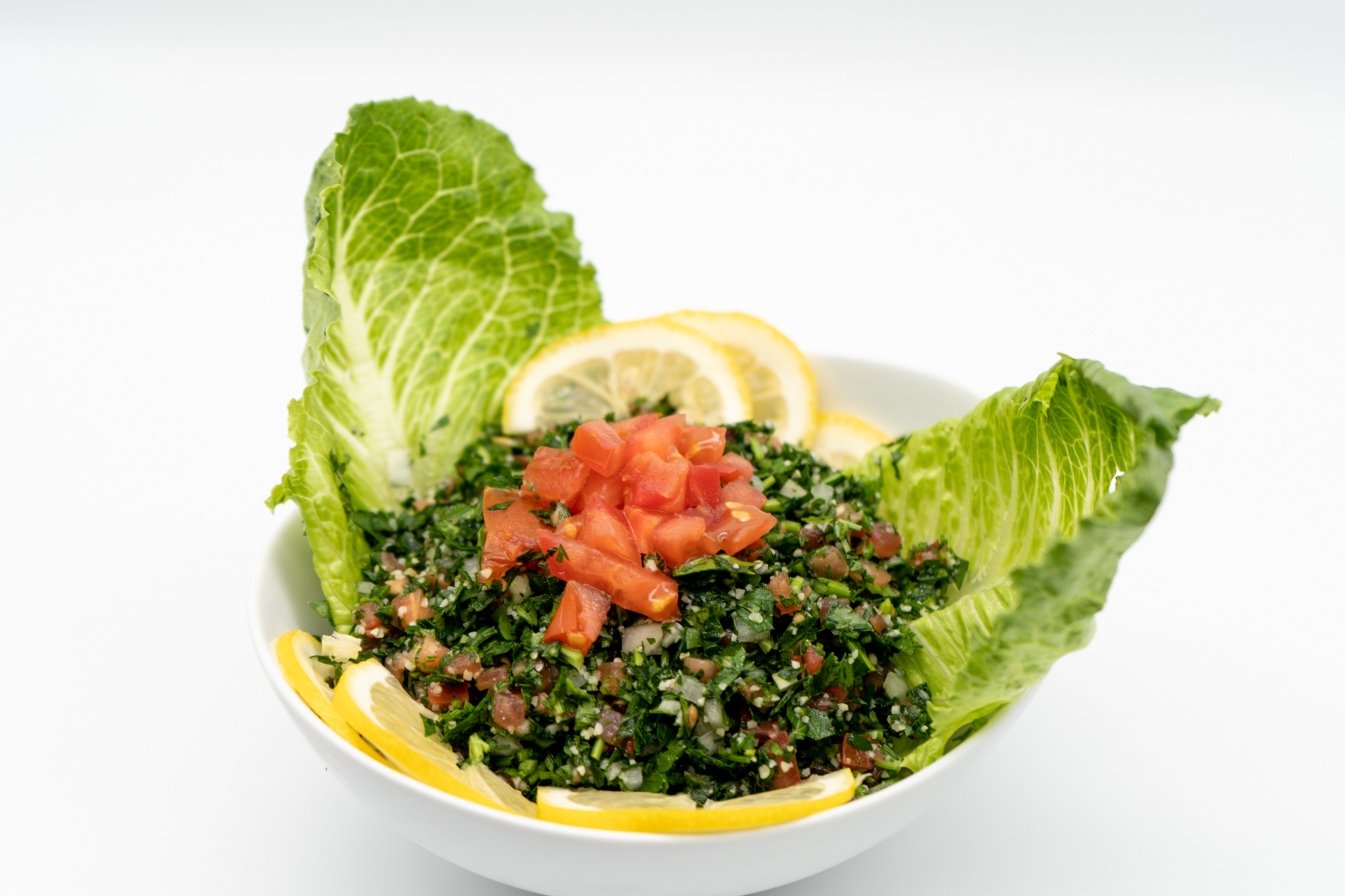 Order Tabbouli Salad food online from Sallora & Sam Bakery Grill And Catering store, Bridgeview on bringmethat.com