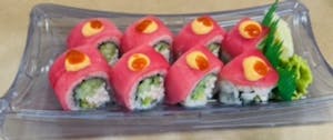 Order Red Dragon Roll food online from Cuisine Thai & Sushi store, Minneapolis on bringmethat.com