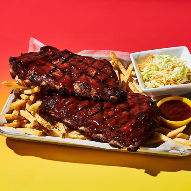 Order Smokehouse BBQ Ribs food online from Dave & Buster's store, Arcadia on bringmethat.com