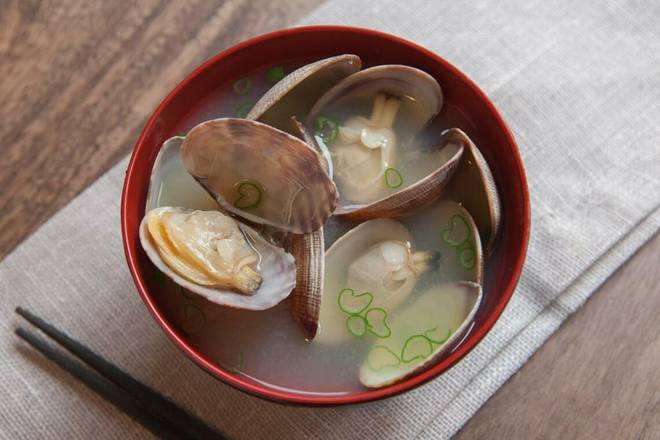 Order Clam Miso Soup food online from Style Sushi store, Union on bringmethat.com