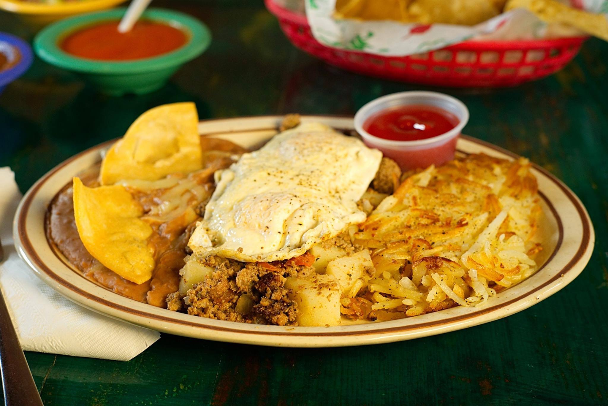Order Picadillo food online from La Morena Restaurant & Cantina store, El Paso on bringmethat.com