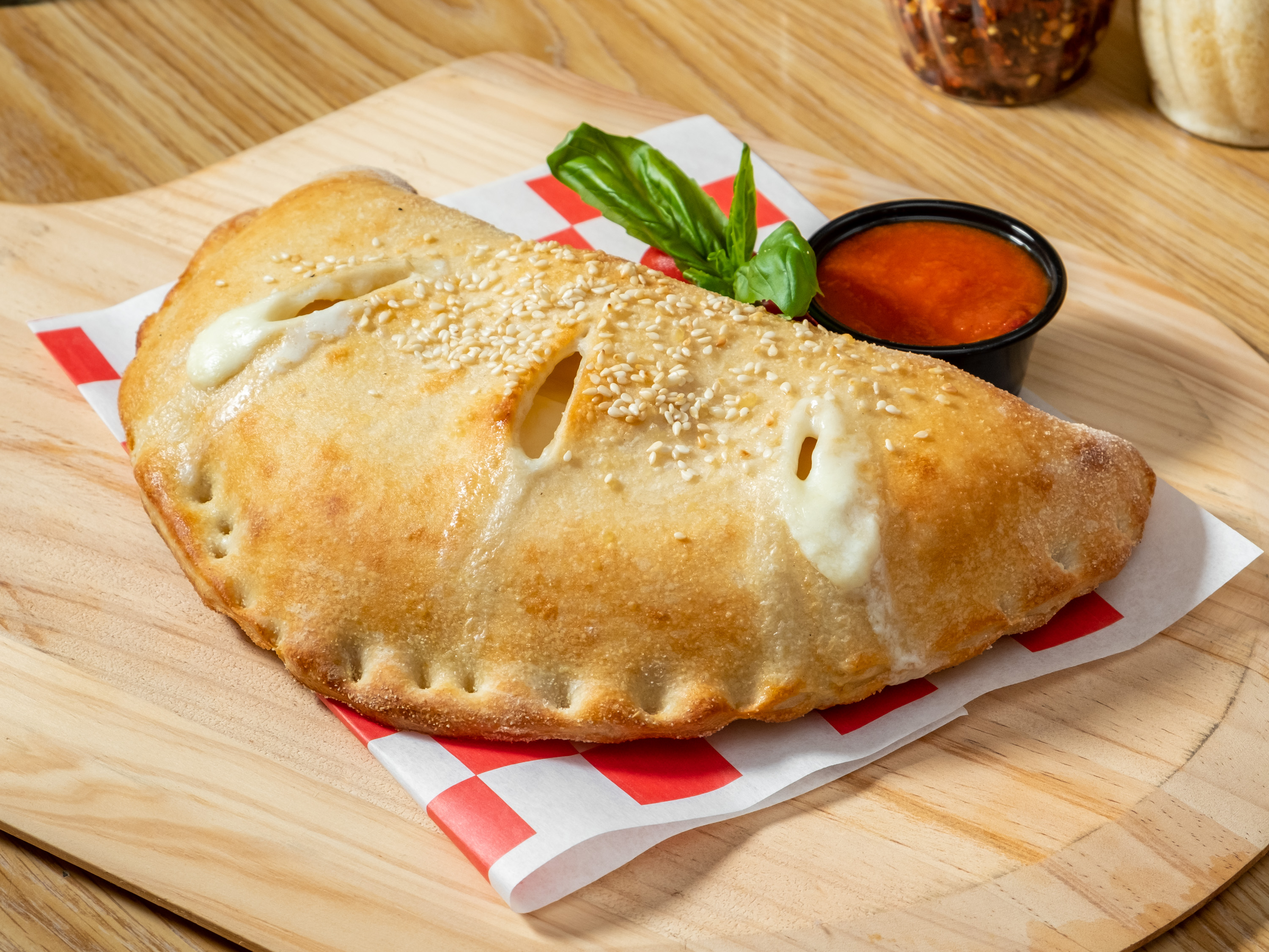 Order Broccoli Calzone food online from 3 Brothers Pizza & Restaurant store, North Wildwood on bringmethat.com
