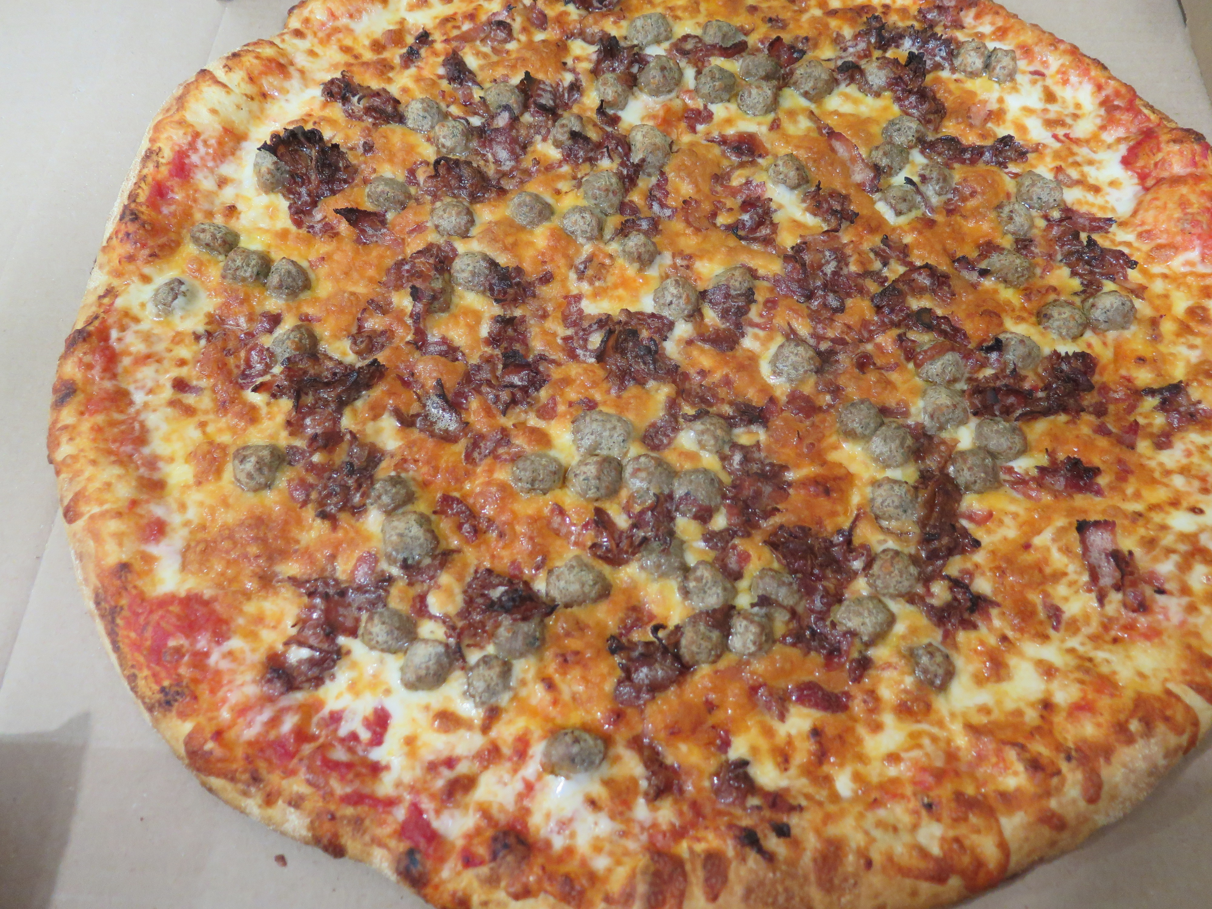 Order Bacon Cheeseburger Pizza food online from House Of Burrito Chicken & Pizza store, Waldwick on bringmethat.com